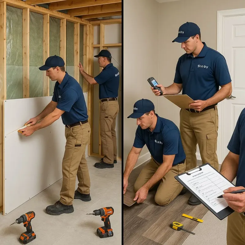 Repairs and Reconstruction process in Seven Fields, PA